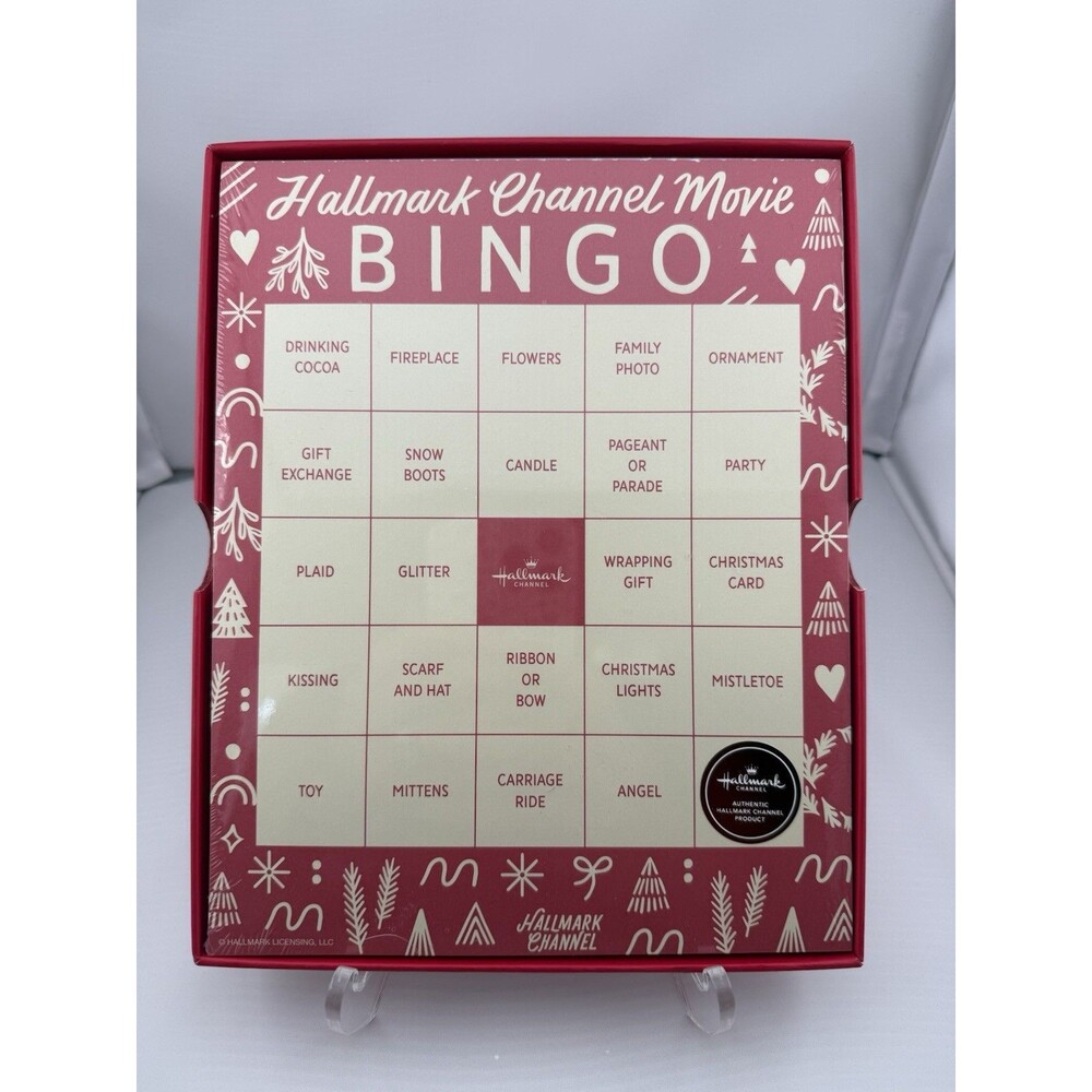 New SEALED Hallmark Channel Christmas Movie Tear-Off Bingo Game Pad 102 Pages